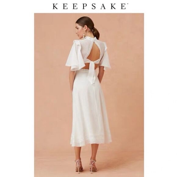 Keepsake Way Back Dress White - Picture 1 of 12